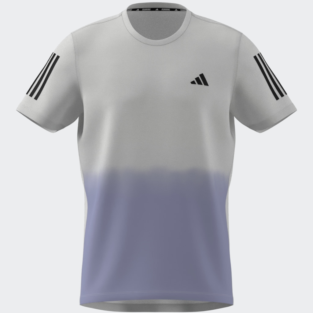 adidas Men T-Shirt Own The Run Climacool Colorblock Baju Lari Pria [JC9886]
