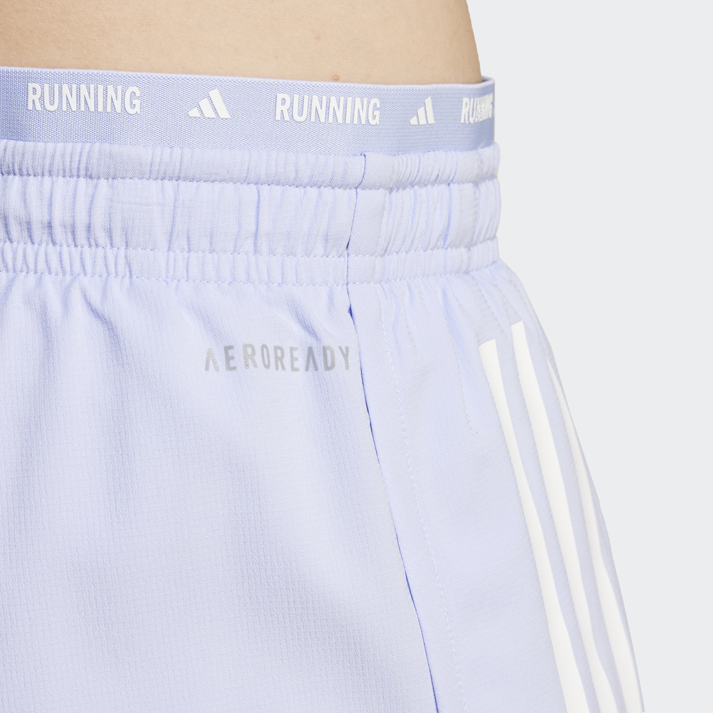 adidas Women Shorts Own The Run 3-Stripes 2-In-1 Celana Pendek Lari Wanita  [JD2283]