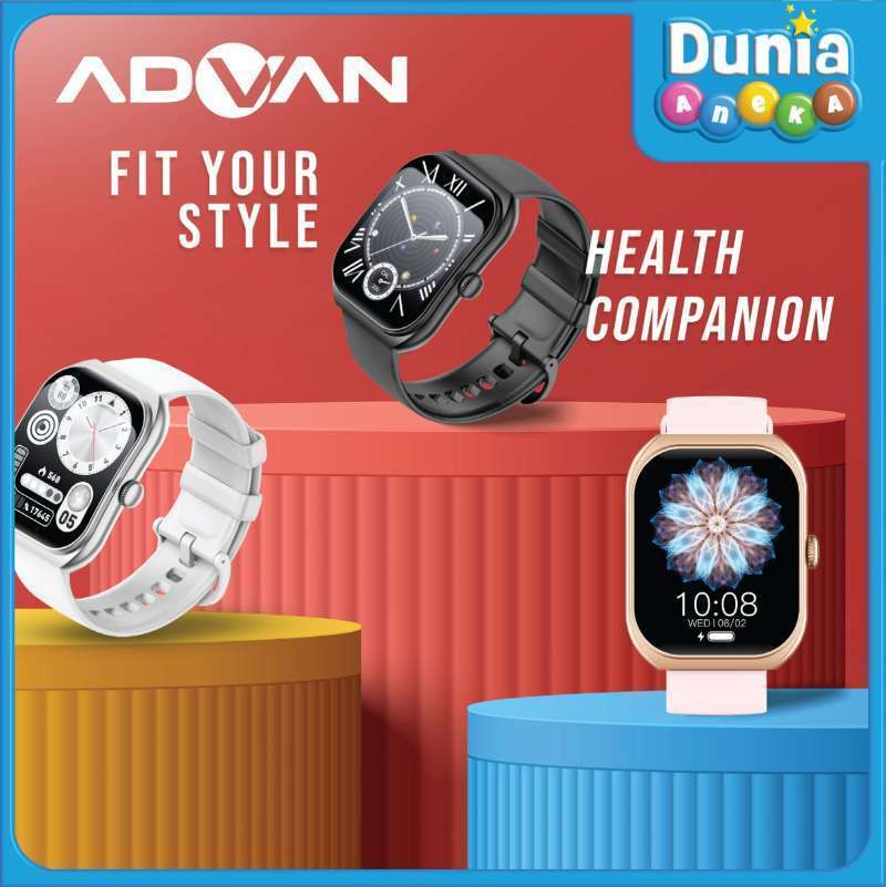 Advan Smartwatch S1 IP68 Waterproof Fitur S1 Taqwah IPS Garansi  Resmi, Fitur Lenglap