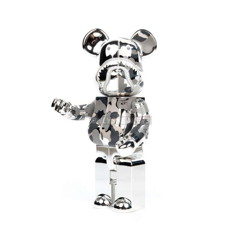 その他 BE@RBRICK BAPE CAMO SHARK 400% SILVER その他 BE@RBRICK - BAPE BE@RBRICK LINE CAMO SHARK 100%,400