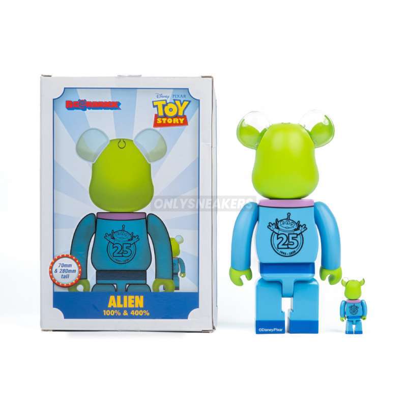BE@RBRICK toy story alien 100% & 400%（BE@RBRICK ALIEN 100
