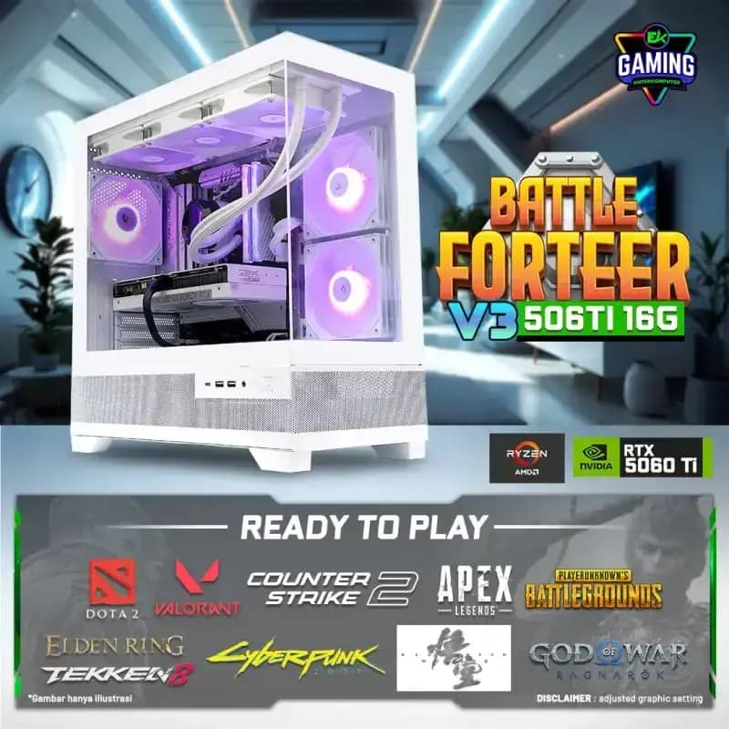 God Of War I5 3470 Rx 570 Promo Pc Rakitan Ek Gaming Battleforteer