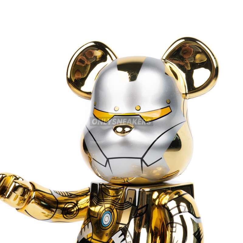 MEDICOM TOY BE@RBRICK sorayama ironman reverse 100% 400% bearbrick