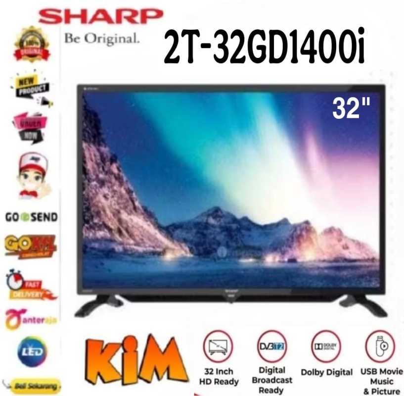 SHARP C32GD1400i LED TV 32 Inch DIGITAL HDMI USB MOVIE 32GD1400i