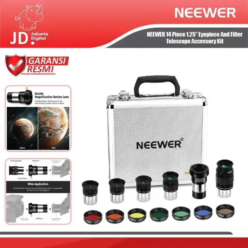 Eyepiece Kit Telescope Lenses Jual Neewer 14 Piece Eyepiece And