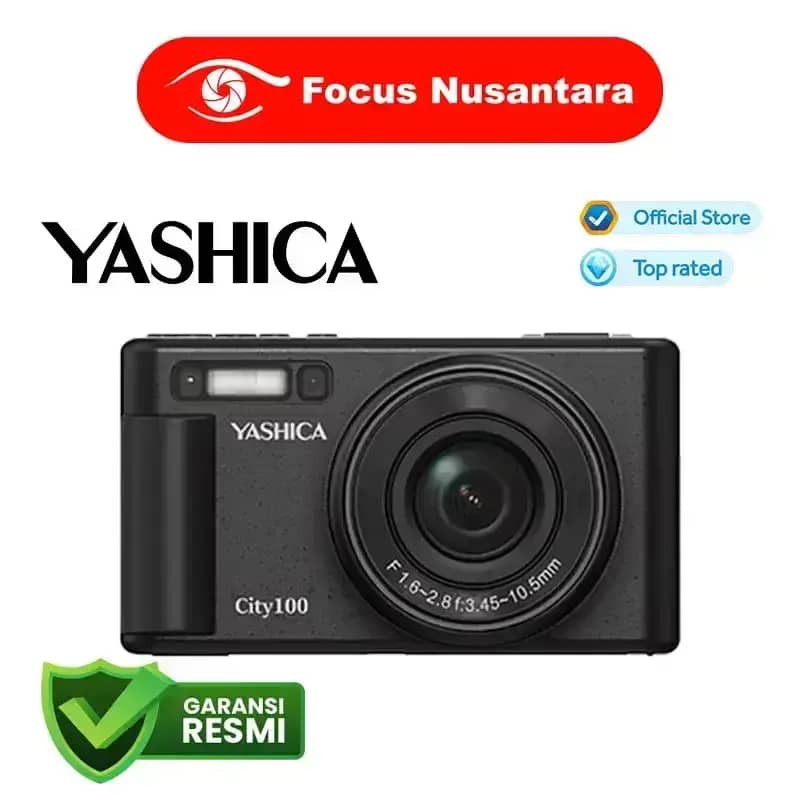 FOCUS NUSANTARA YASHICA City 100 Digital Camera Kamera Pocket GARANSI  RESMI