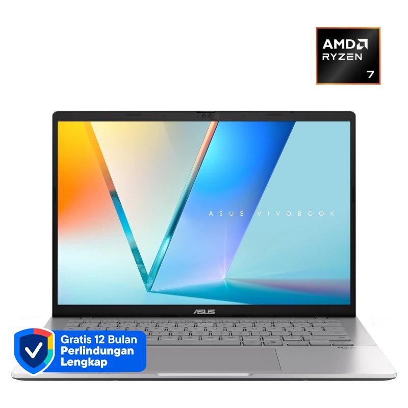 ASUS Vivobook S14 untuk Kerja dengan Prosesor AMD Ryzen 7, Layar 14 WUXGA Anti-Glare, dan SSD 1TB. Ideal bagi Profesional Modern