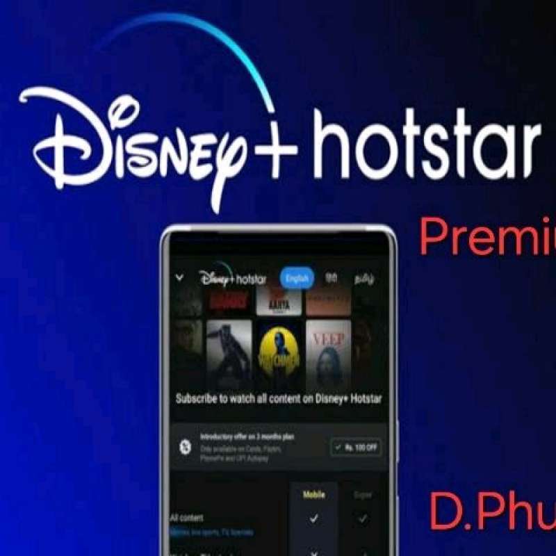 Disney Hotstar 4K Private For all device