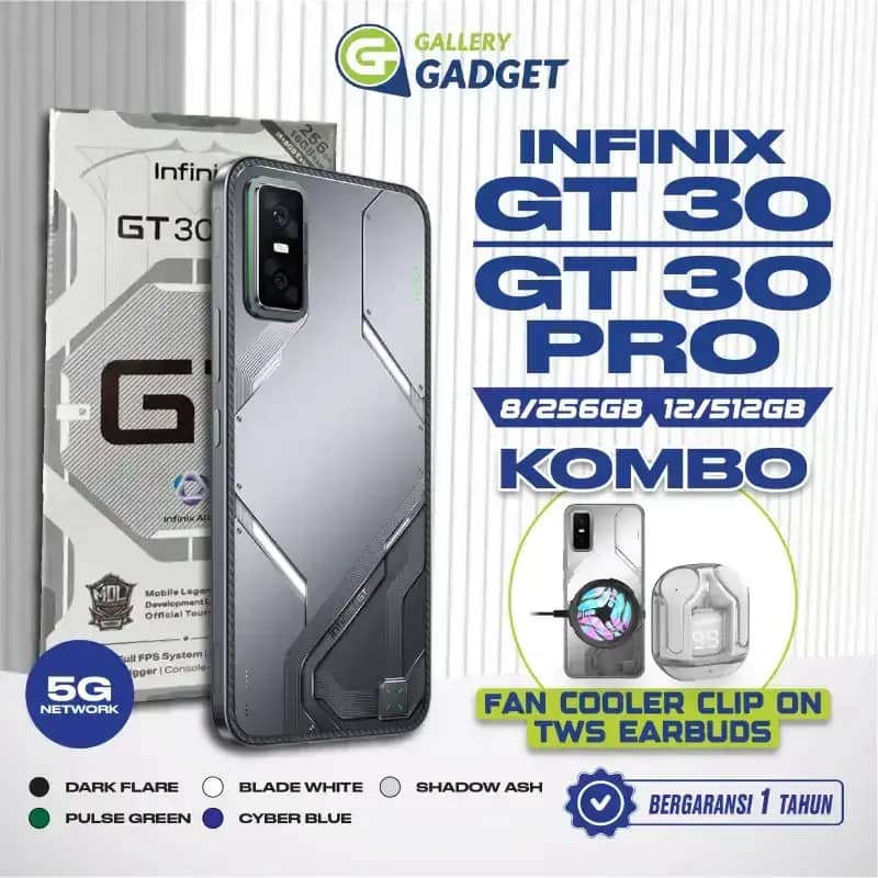 Promo Infinix Gt30 Gt 30 Pro 5g 8/256 12/512 GB RAM 8gb 12gb 256gb