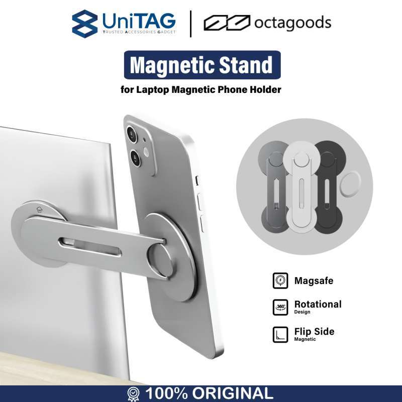 Octagoods Magnetic Laptop Extension for a Foldable and Slim Design with 360-Degree Rotation, Featuring Strong Magnetism and Easy Installation for Various Devices