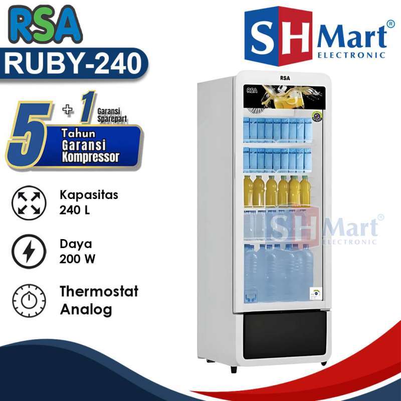 Ruby 240 Jual Rsa Kulkas Showcase 240 Liter 4 Rak Ruby 240 / Ruby240 / Ruby-240 ...