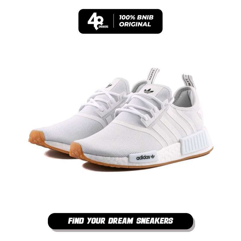 Sepatu Sneakers Pria Adidas NMD R1 White (GZ9260) Original