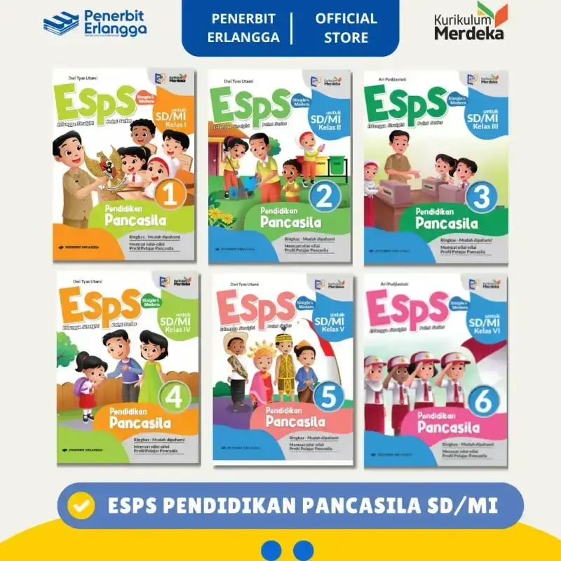 Jual [erlangga Official] Esps Pendidikan Pancasila Sd/mi Kelas 1 2 3 4 ...