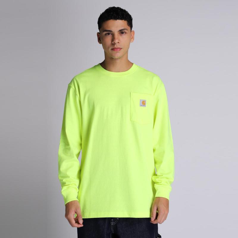 loose fit carhartt long sleeve pocket tee shirts