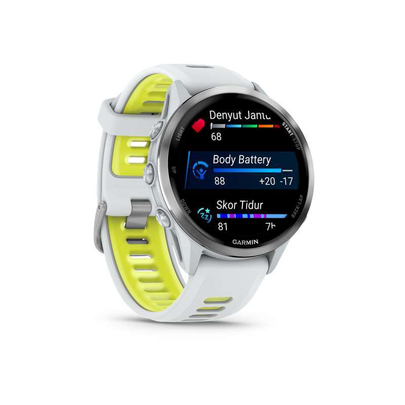 GARMIN FORERUNNER 970 WHITE/Amp Yellow GARMIN FORERUNNER 970 WHITE