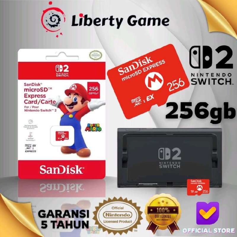 Jual Sandisk 256gb Microsd Express Mario Edition Microsd SD