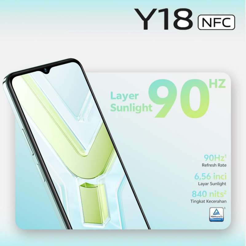 Jual vivo Y18 4/64 , 4/128 , 6/128 - Nfc Multifunctions, 50mp Ai Camera ...
