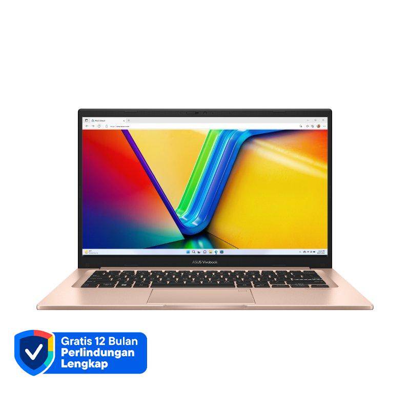 ASUS Vivobook 14 Laptop dengan Layar FHD 14, Intel Core 5, 8GB RAM, dan 512GB SSD. Ideal untuk Aktivitas Harian dengan Desain Tipis dan Mobilitas Tinggi