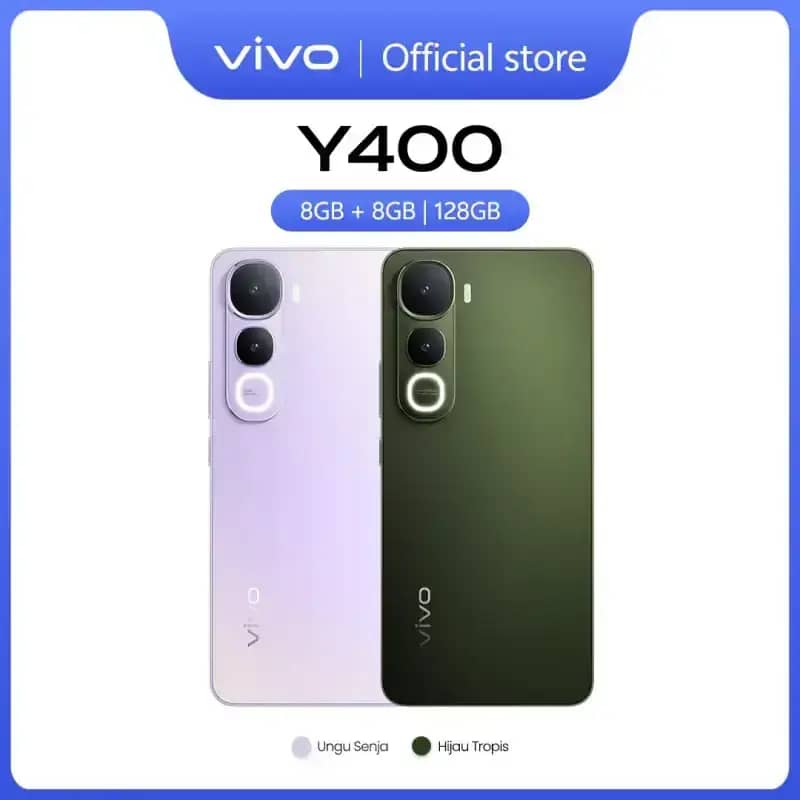 [New Launch] vivo Y400 AMOLED 120Hz Ultra Terang, IP68/69 Tahan Air  Ekstrem, 50MP Sony Kamera Underwater, 6000mAh Tahan Hari
