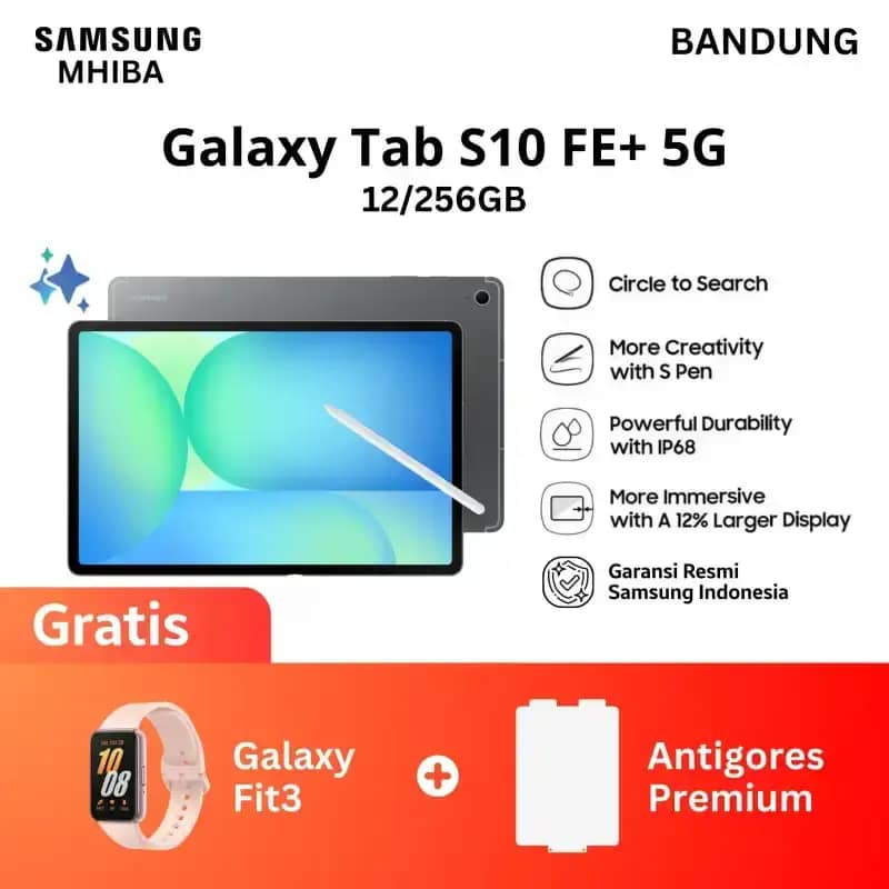 Samsung Galaxy Tab S10 Ultra dengan Layar 14,6, Prosesor Dimensity 9300+, dan S Pen IP68. Ideal untuk Multitasking dan Hiburan Pengguna Profesional