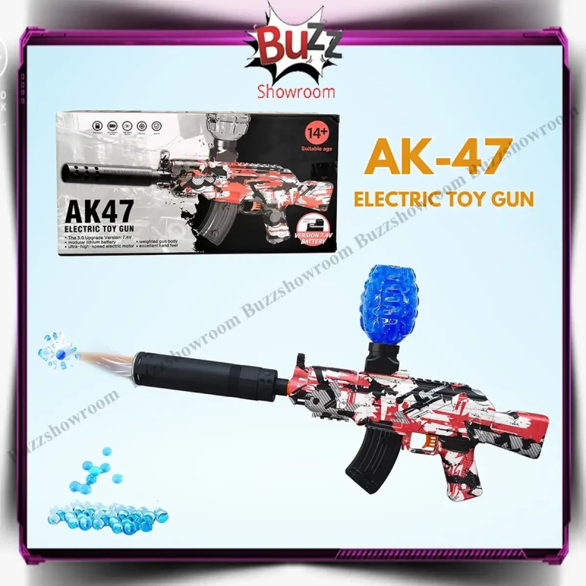 Jual Tembakan Gel Blaster Ak 47 🔥 Promo Blibli 15th Salebration