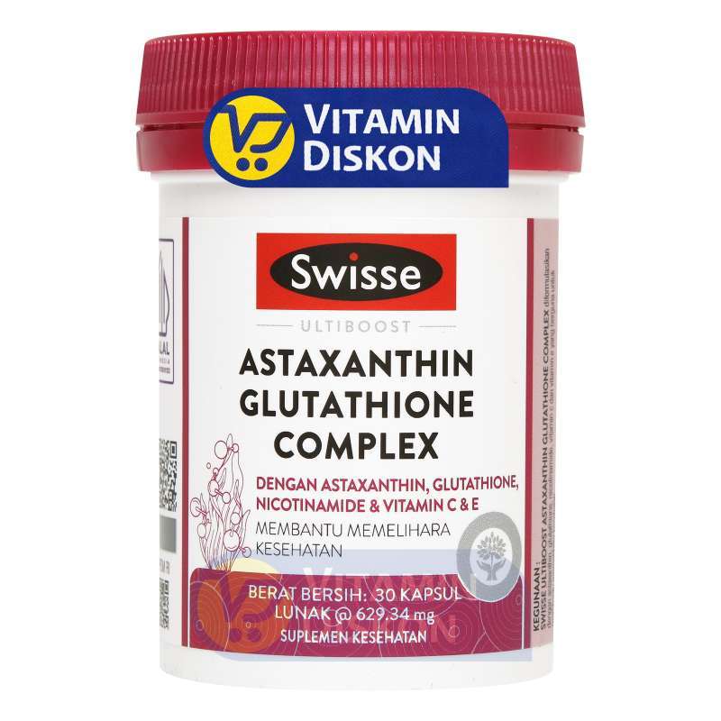 astaxanthin with glutathione SWISSE ASTAXANTHIN GLUTATHIONE PLUS 30 TABLET