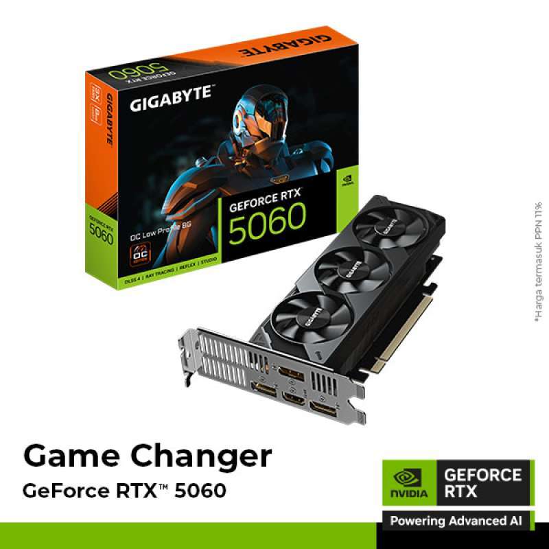 VGA Card Gigabyte GeForce RTX 5060 OC Low Profile 8G 8GB GDDR7