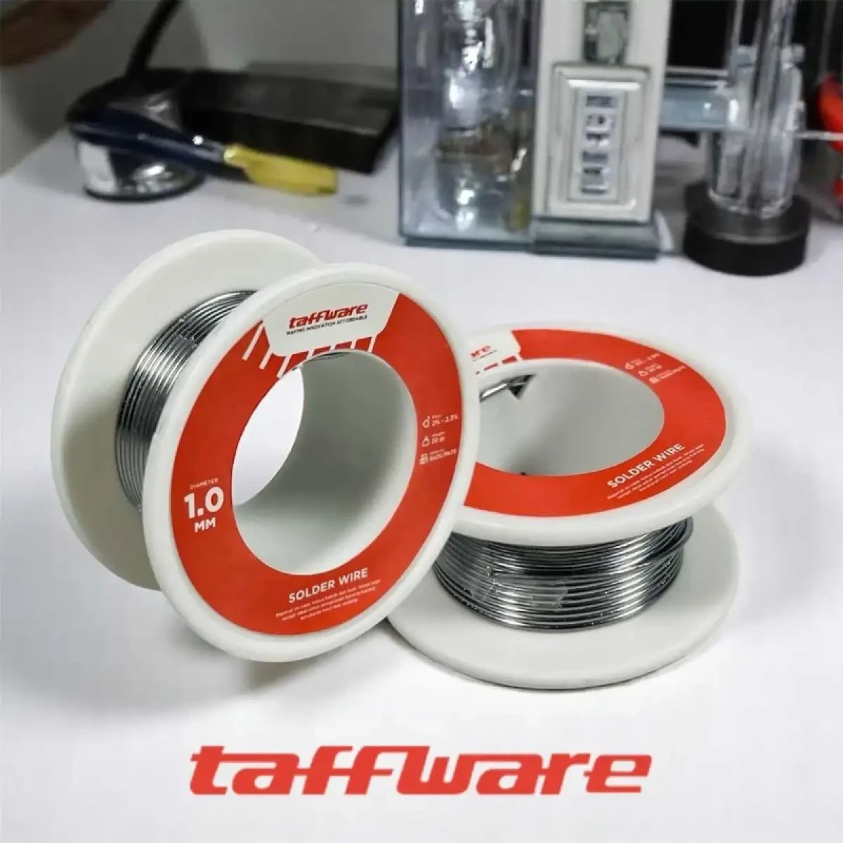 Jual Taffware Kawat Timah Solder Flux Wire 1.0mm - Sambungan Halus ...