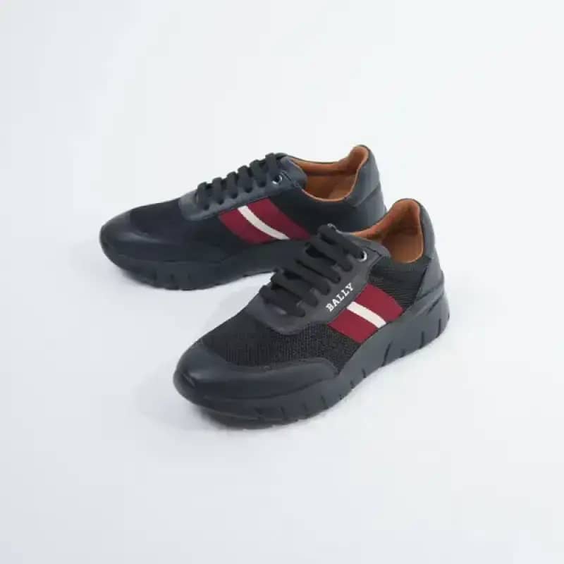 Jual Sepatu Bally Brentys Stripe Red Black Sneaker 100% Original