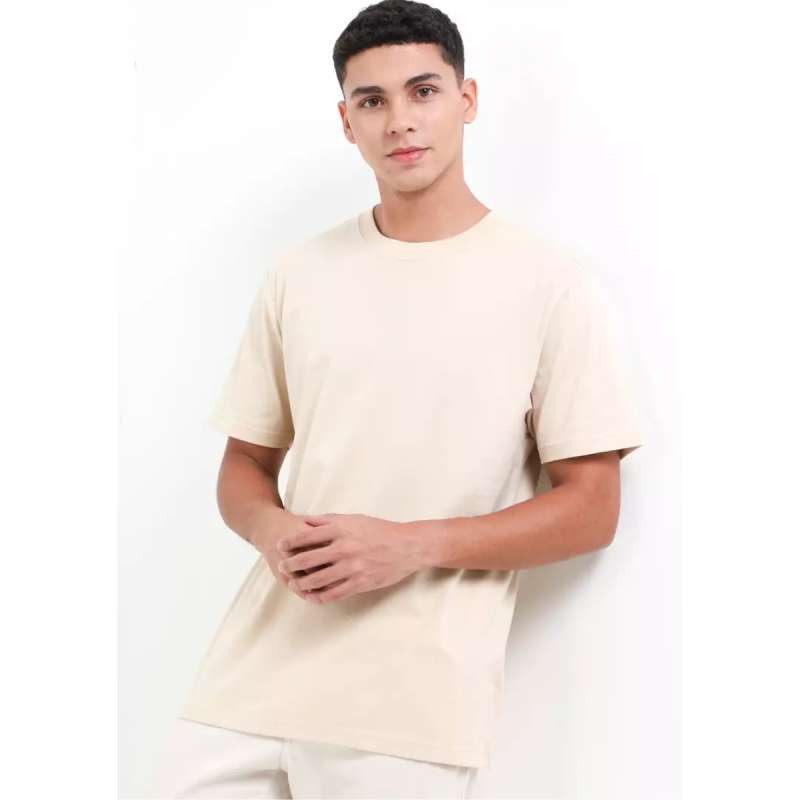 Jual Giordano Men's Crew Neck Tee Moon Stone [0102525080] Di