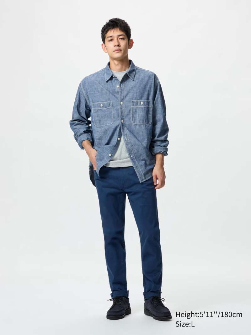 cigarette jeans uniqlo INNOVATION STORY WOMEN Jeans Official Online Store (Online Order Site) These Womens Straight Jeans bring together the authentic texture of 100% cotton denim with the refined detailing of the UNIQLO and JW ANDERSON collaboration Short Sleeve Selvedge Jeans Uniqlo