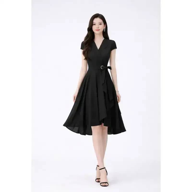 white formal dress midi Rowen Little White Dress