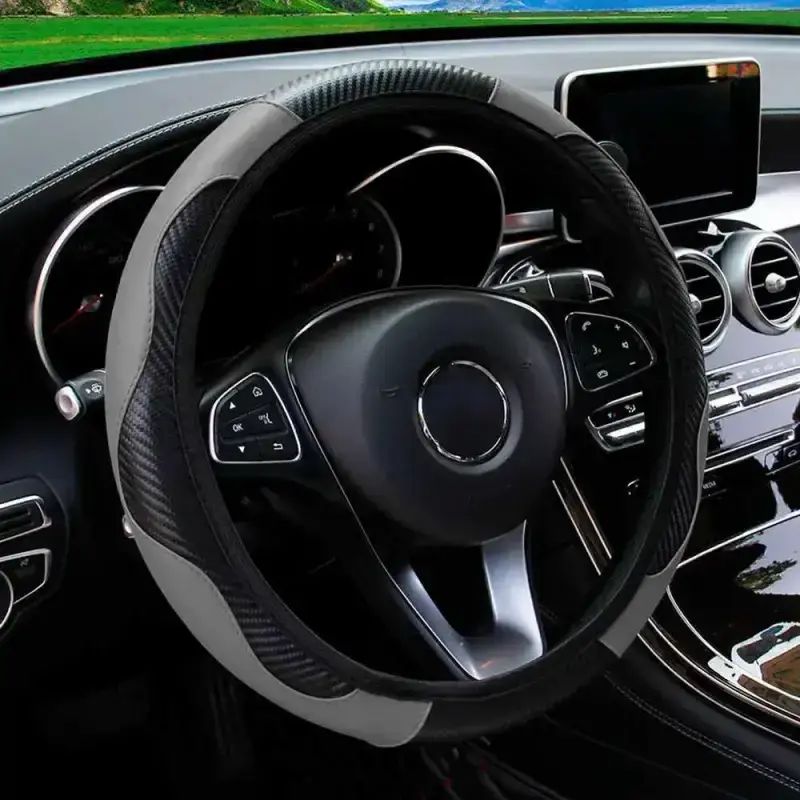 Jual Stiwel Cover Setir Mobil Bahan Kulit Steering Wheel Cover ...