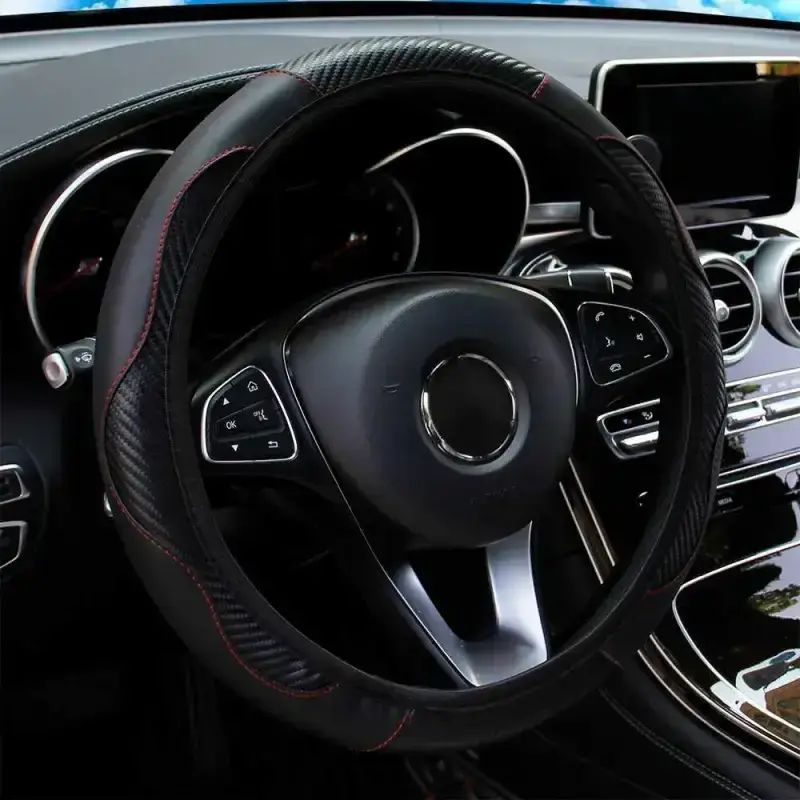 Jual Stiwel Cover Setir Mobil Bahan Kulit Steering Wheel Cover ...