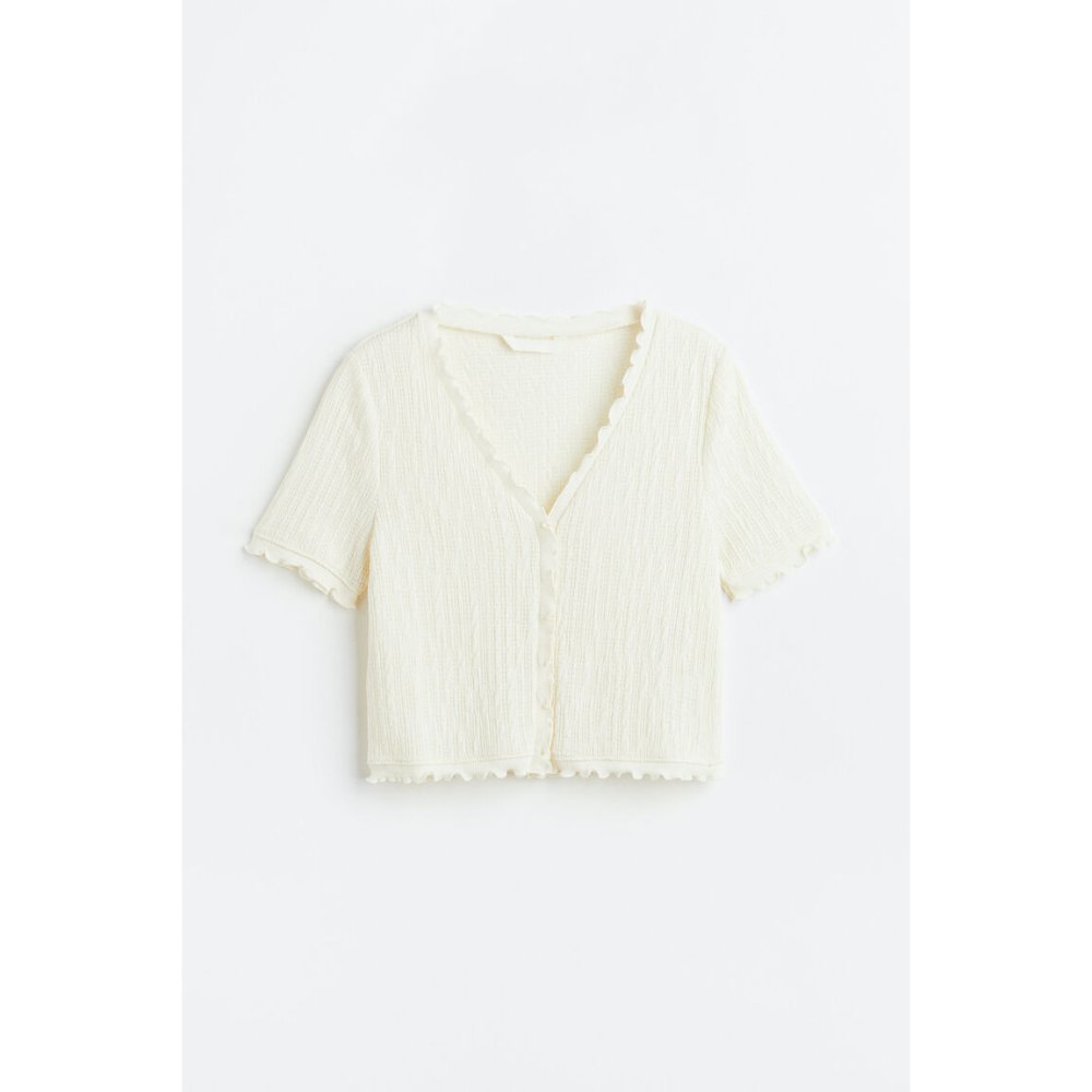 H&M Eq J Sade Cardigan Outer Wanita White [1126103001]