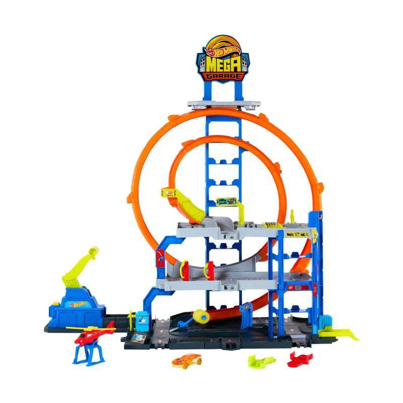 Lego Mega Bloks Car Track Promo Hot Wheels City Mega Loop Garage