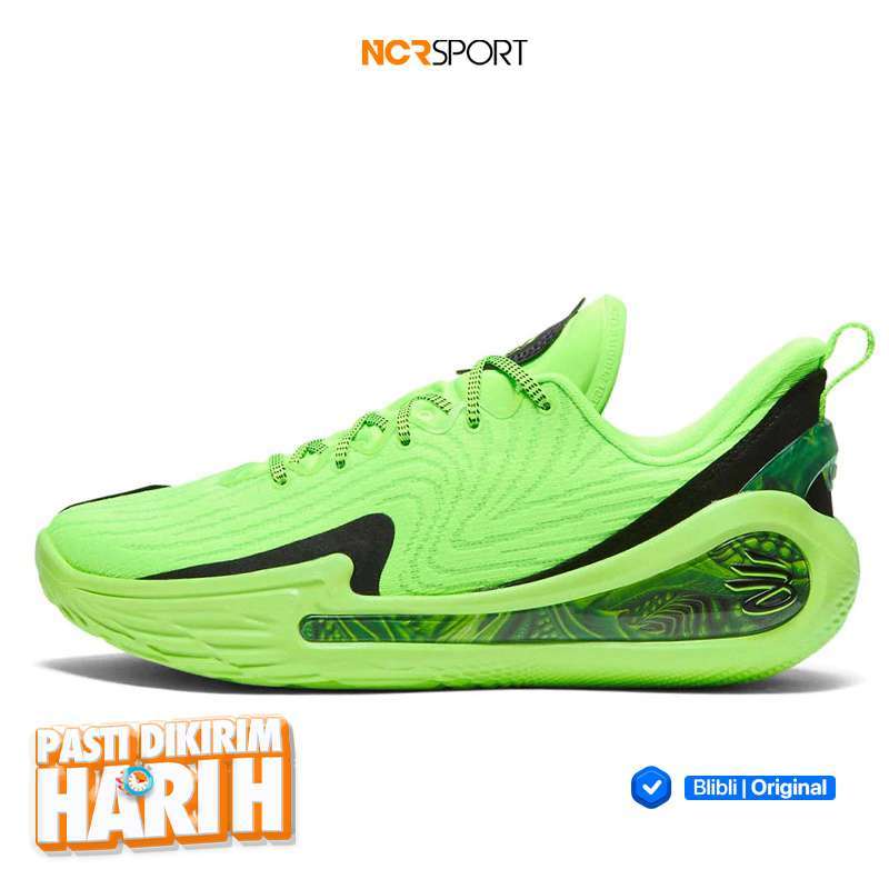 Sepatu Basket Under Armour Curry 12 Extraterrestrial Hyper Green Original  3027633-001