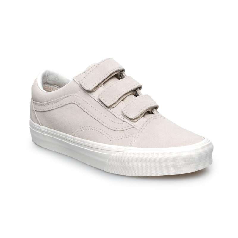 Vans Old Skool V Sepatu Wanita College Mushroom [VN000DB07D6]