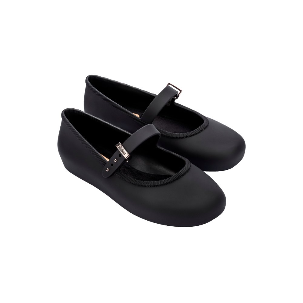 Mini Melissa FW25 Soft Inf Black Sepatu Anak Perempuan (36244BK6340)