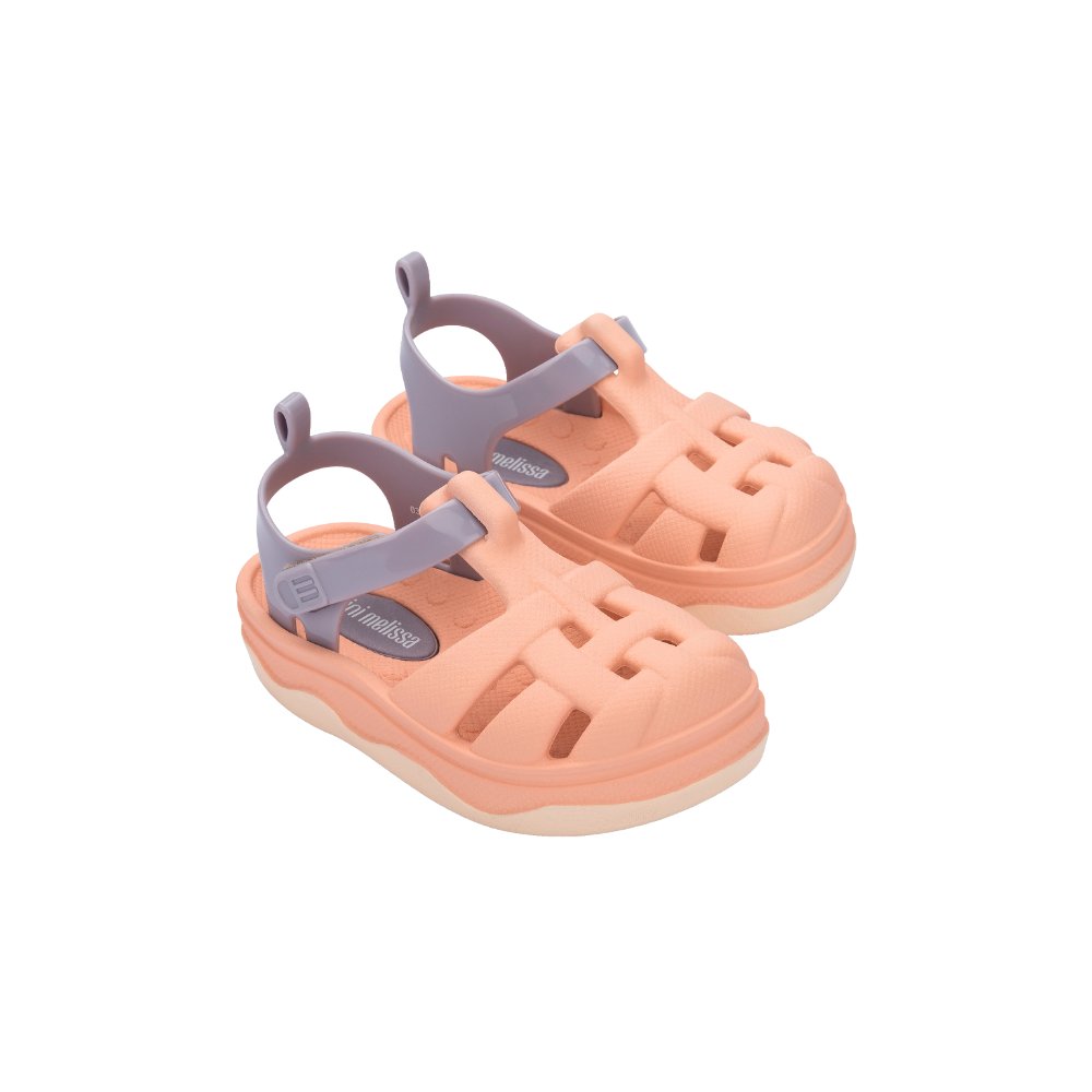 Mini Melissa FW25 Zig Bb Beige/Grey Sandal Anak Perempuan (36181BK5060)