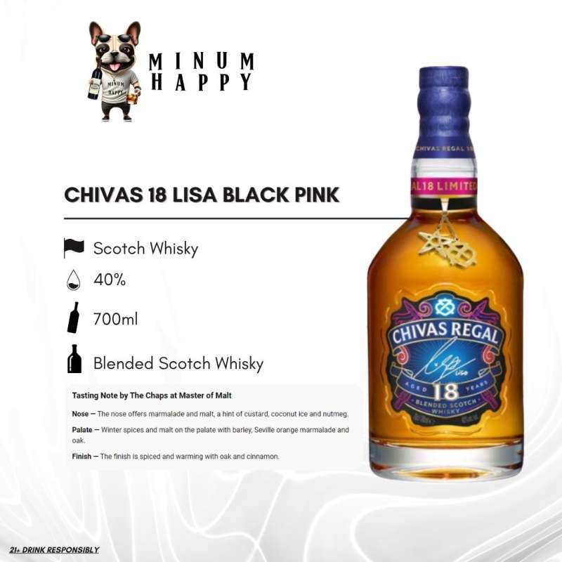 Jual Chivas 18 X Lisa Blackpink - Limited Edition Di Seller Minum