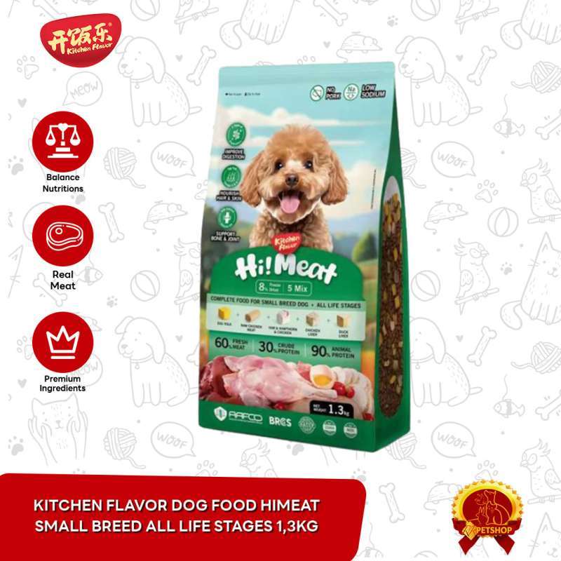 Kitchen Flavor HiMeat Dog Food Small Breed All life Stages Makanan Anjing  kg