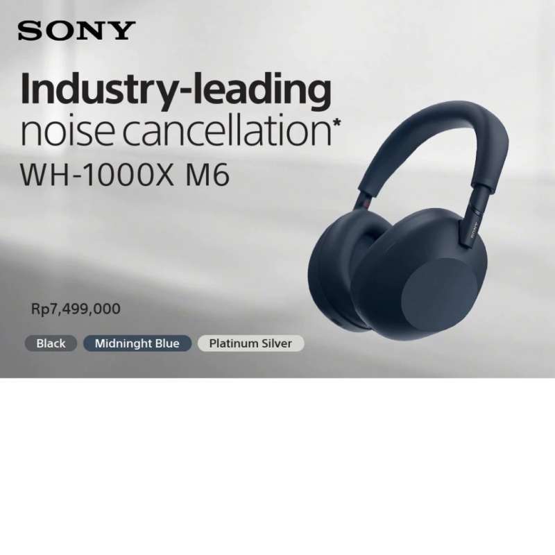 SONY WH-1000XM6 Noice Cancelling Headphones Wireless Nirkabel ANC  WH1000XM6 WH 1000 XM6 1000XM6