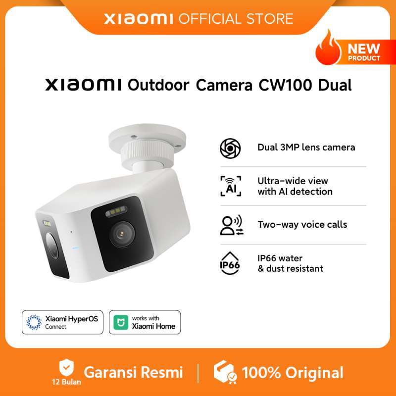 Promo Xiaomi Outdoor Camera Cw100 Dual | Dual 3mp Lens Camera | Ultra ...