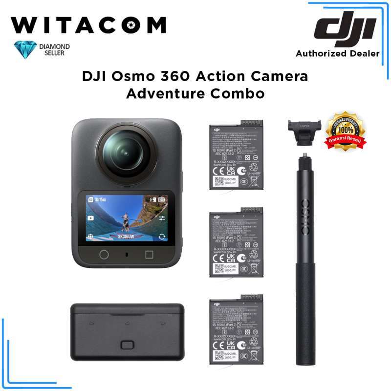 WITACOM DJI Osmo 360 Action Camera Adventure Combo Garansi Resmi