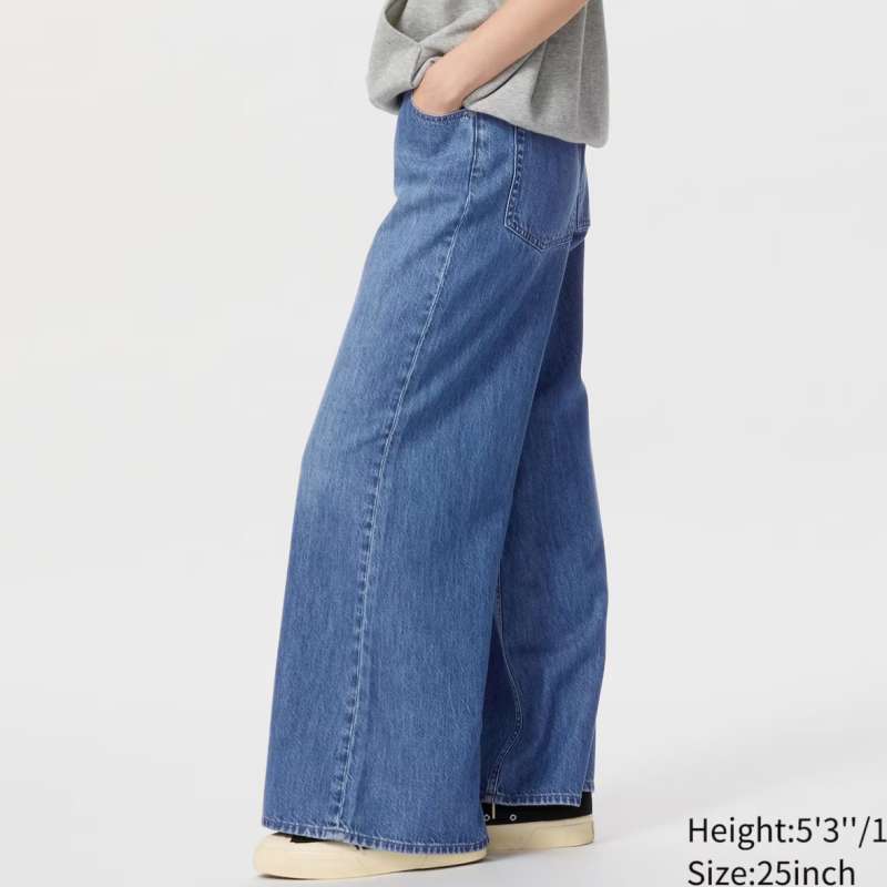 Uniqlo Womens Wide Flare Jeans Buy Polo Women High Rise Wide Leg
