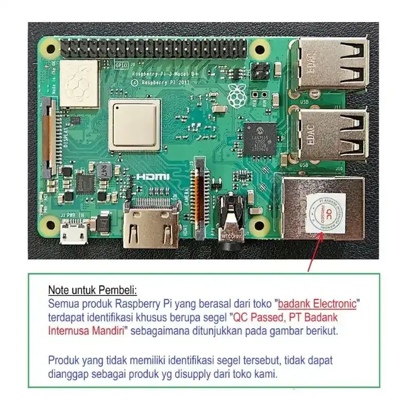 Jual Raspberry Pi 3 Model B+ Broadcom Bcm2837b0 Cortex-a53 (armv8) 64 ...