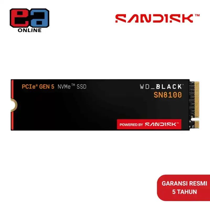 Promo Wd Black Ssd Sn8100 M.2 1tb / 2tb / 4tb Nvme Pcie Gen 5