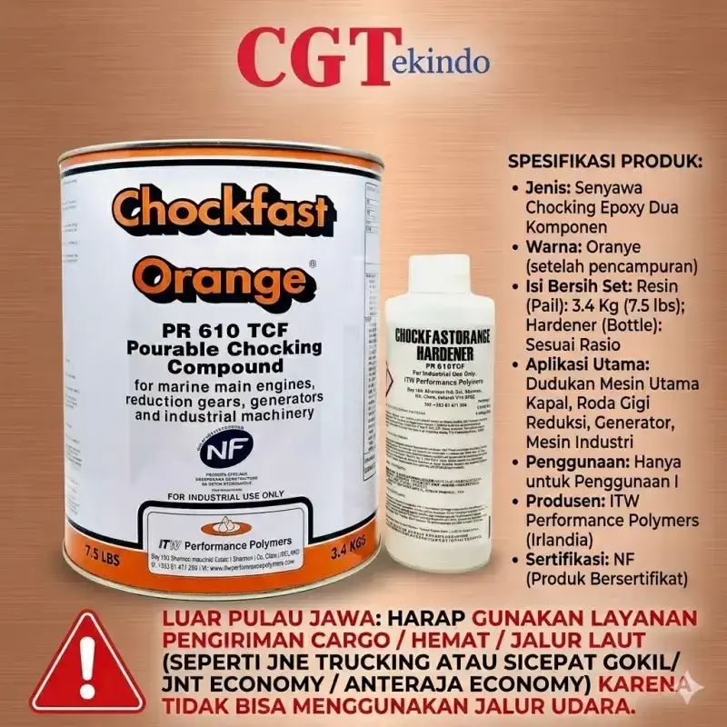 Jual Chockfast Orange Pr 610 Tcf Pourable Chocking Compound 3.4kg ...
