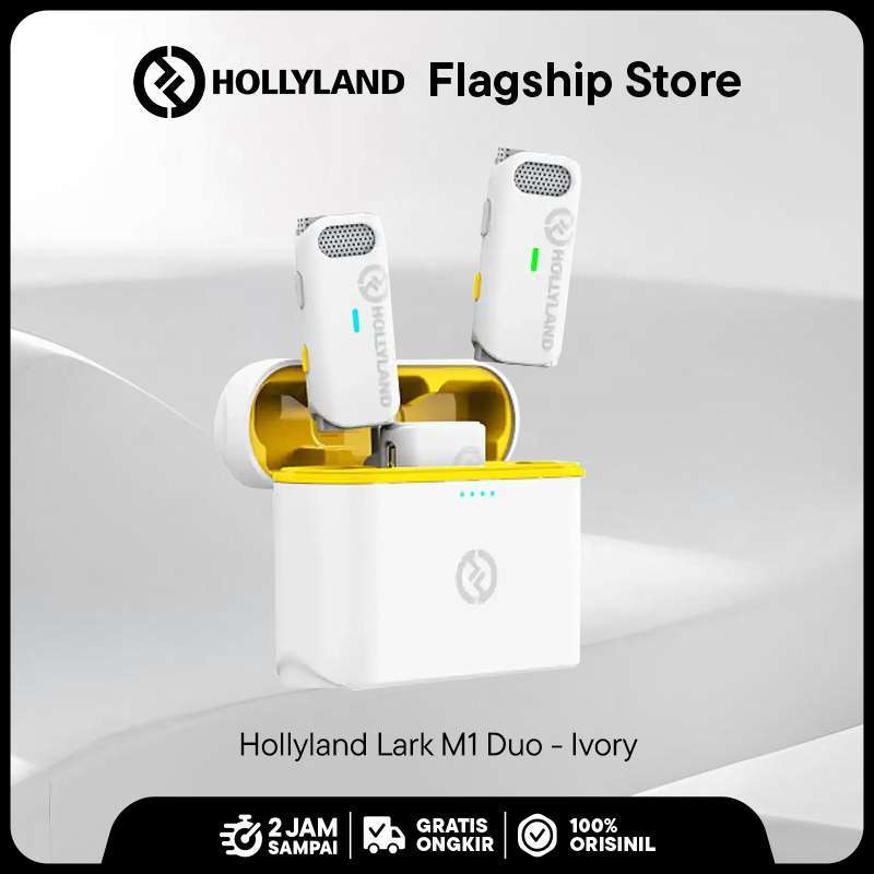 Promo Hollyland Lark M1 Duo All-in-one - Ivory Diskon 13% Di
